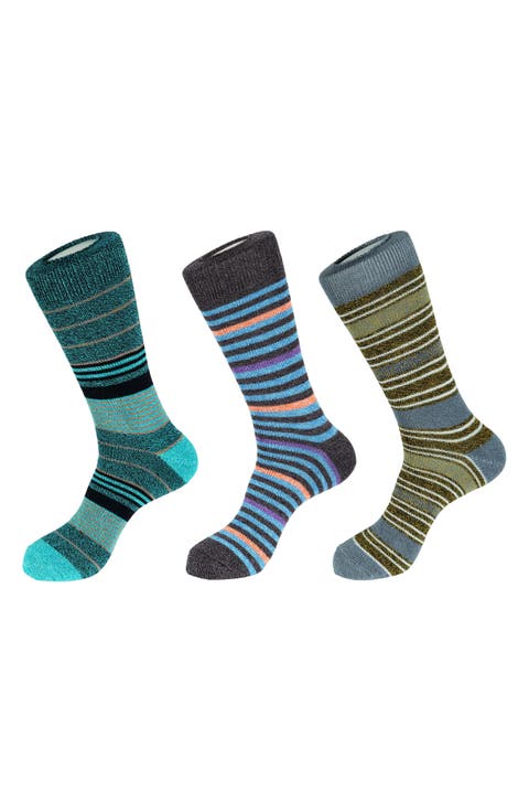 3-Pack Stripe Boot Socks