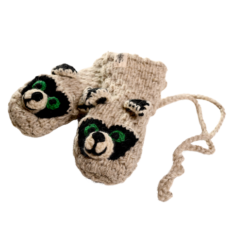 Crochet Rockey Racoon Mittens