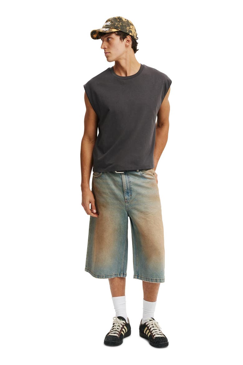Men's Cropped Fit Muscle, Alternate, color, Faded Slate