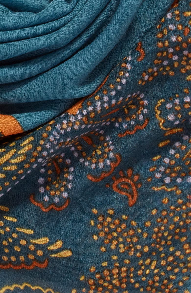 Treasure & Bond Print Square Wool Scarf, Alternate, color,
