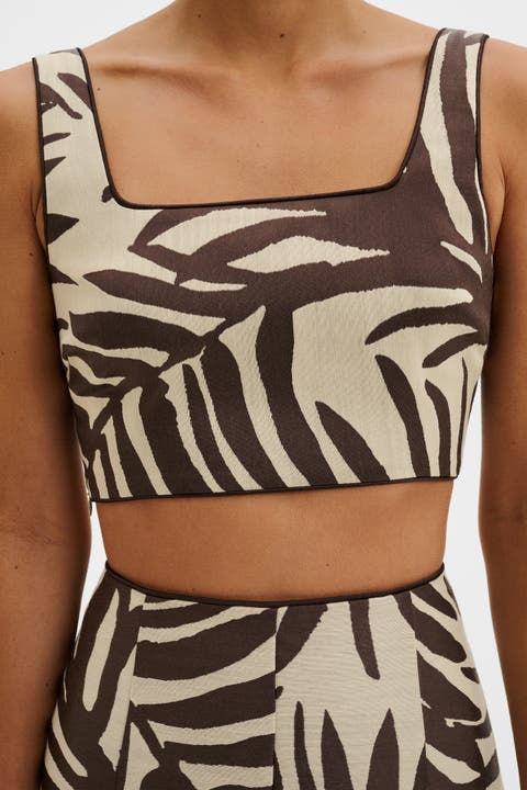 Mereya Jacquard Cropped Top