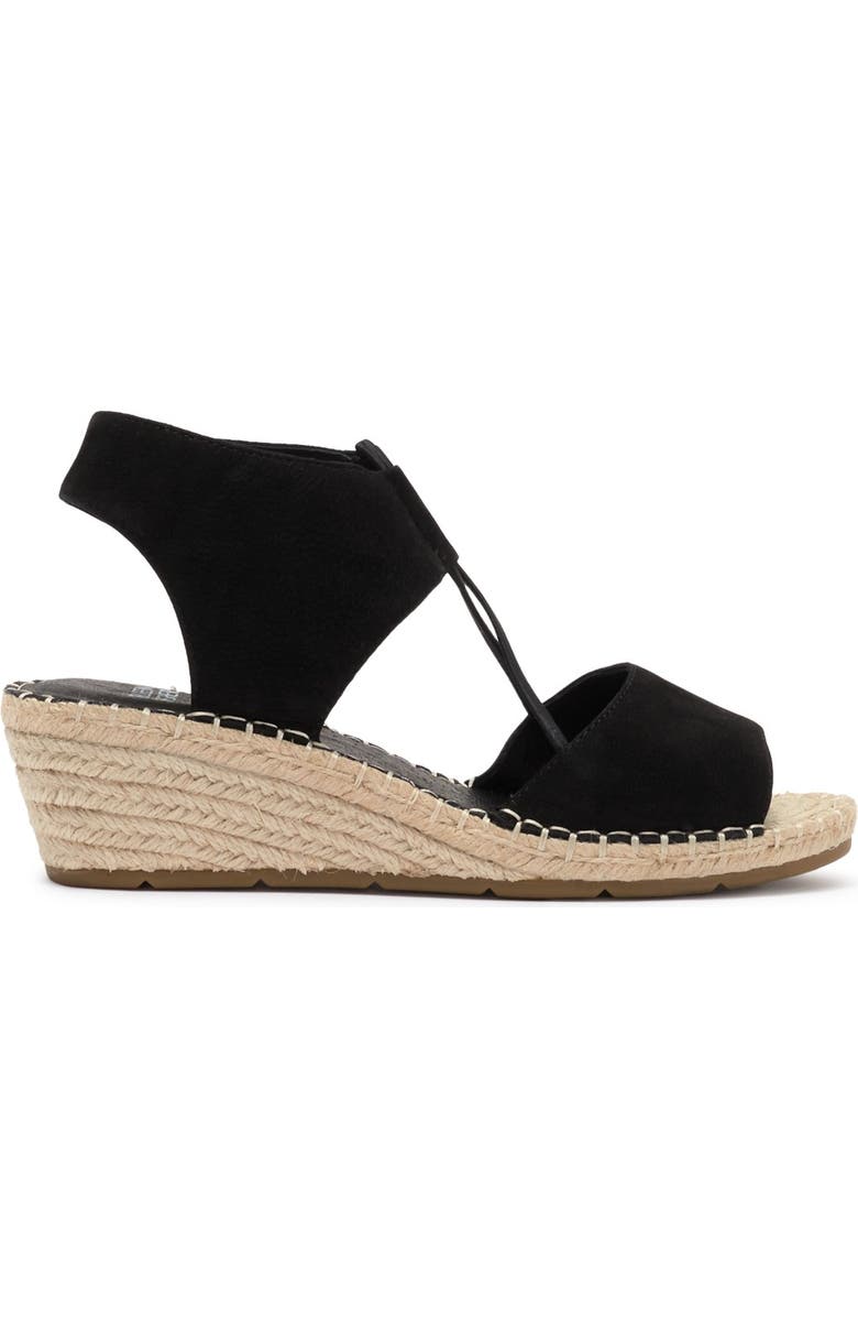 Eileen Fisher Agnes Espadrille Suede Wedge Sandal, Alternate, color,