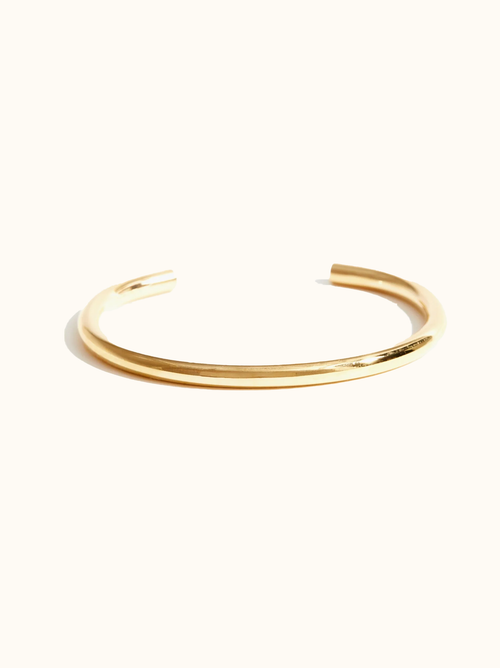 Able Chunky Cuff Bracelet In Gold Plated