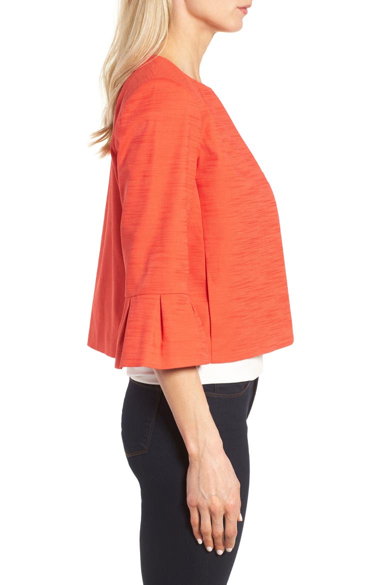 BELL SLEEVE JACKET, Alternate, color, RED POPPY