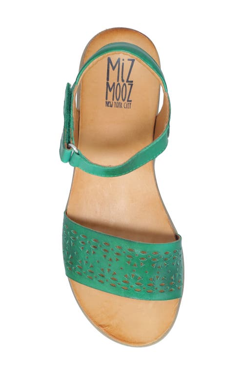 Miz Mooz Mave Ankle Strap Sandal In Emerald