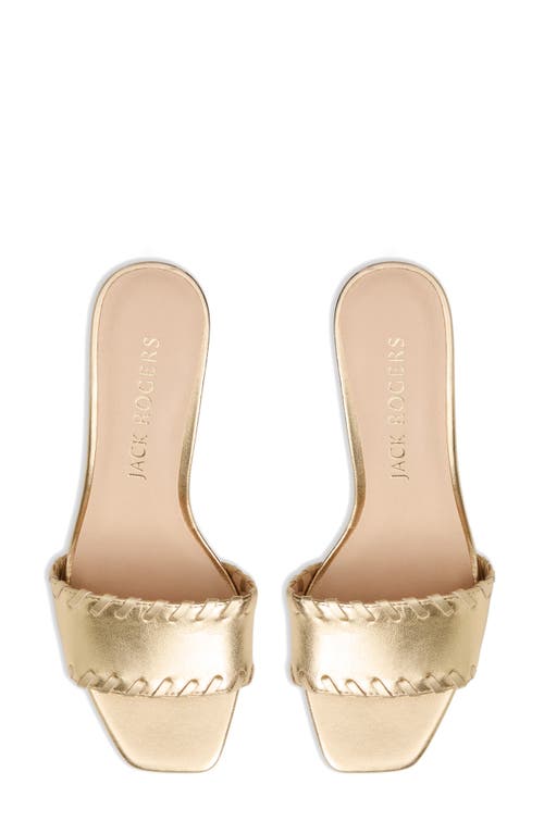 Jack Rogers Flora Slide Sandal In Gold