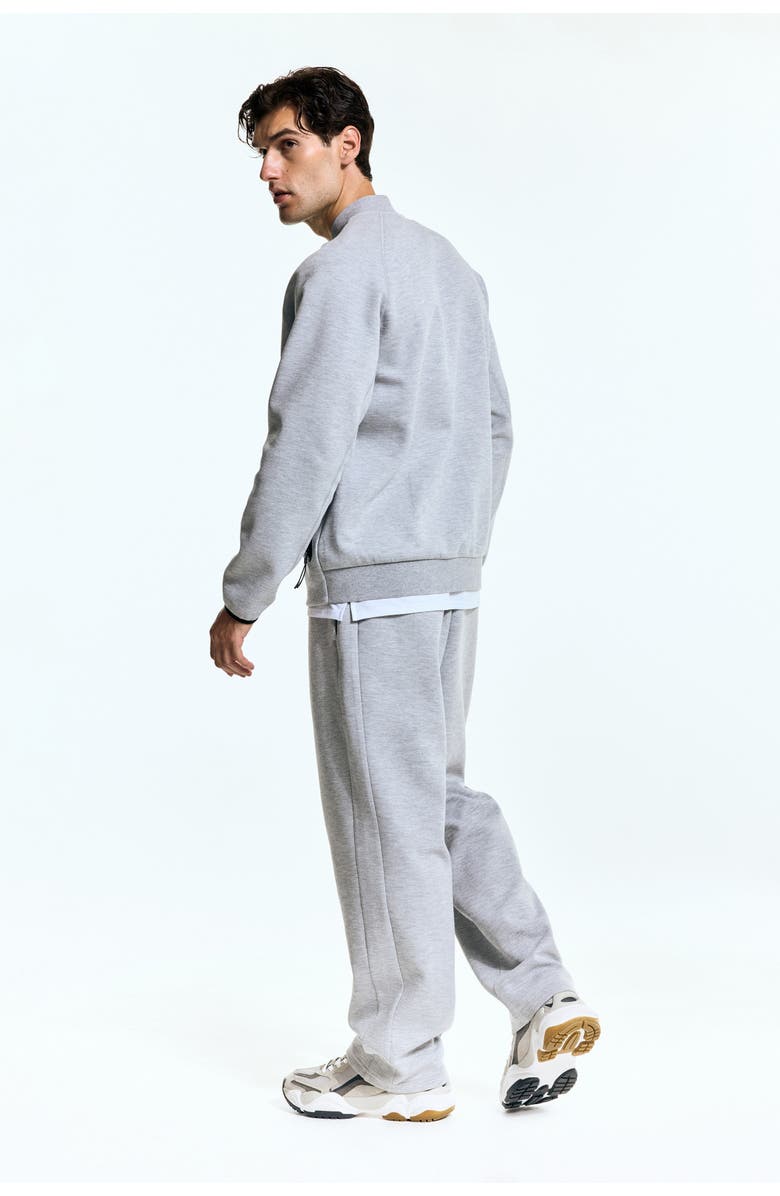 H&M Sports Bomber Jacket With Drymove, Alternate, color, Light Gray Melange