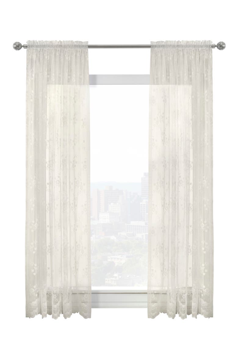 Single Indoor Curtain Panel, Main, color, EGGSHELL