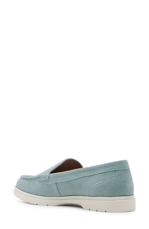 Blondo Alex Waterproof Moc Toe Loafer In Green Suede