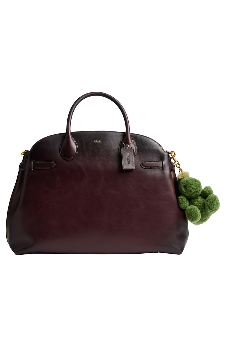 COACH Little Rexy Plush Genuine Shearling Bag Charm, Alternate, color,