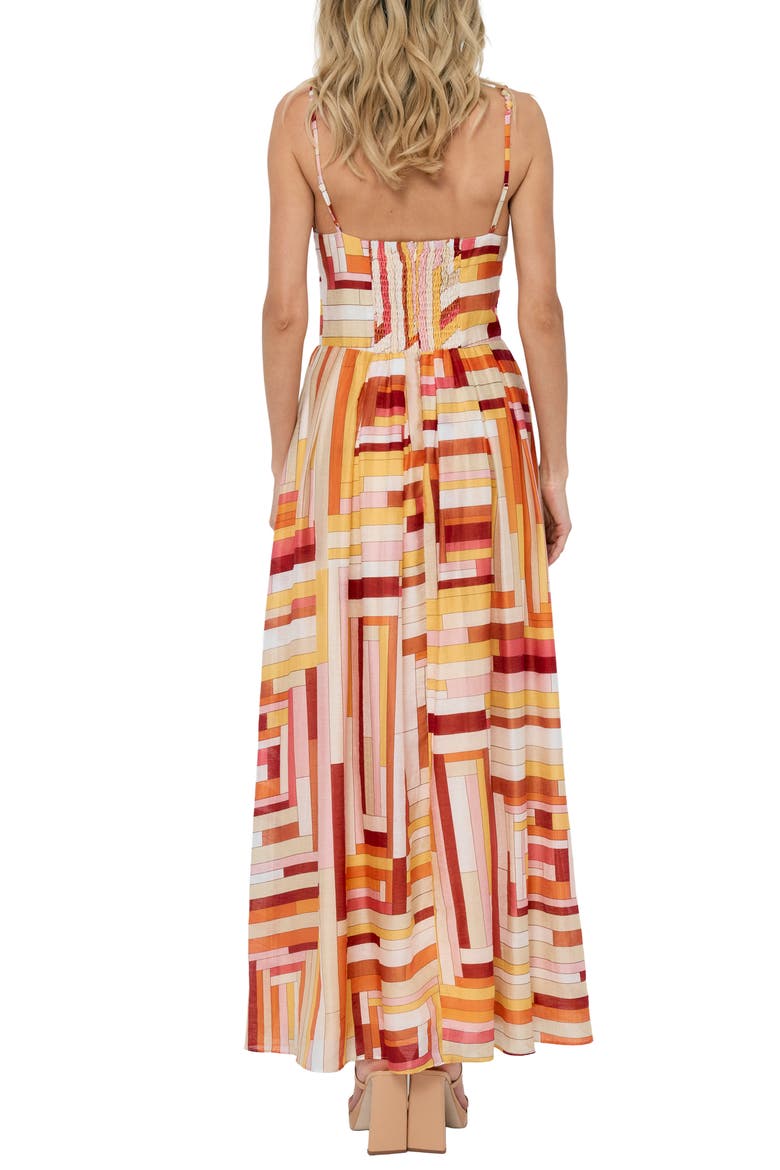Fiona Stripe A-Line Dress, Alternate, color, PINK MULTI