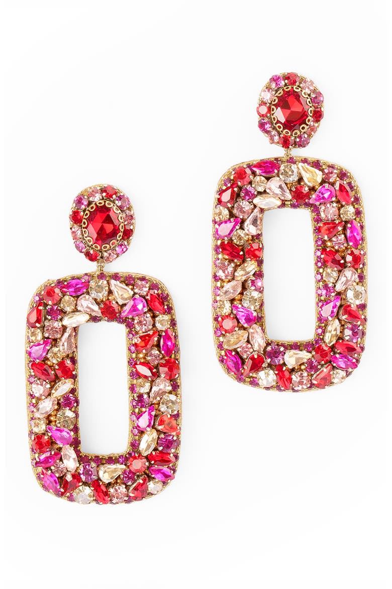 Libi Drop Earrings, Main, color, FUCHSIA