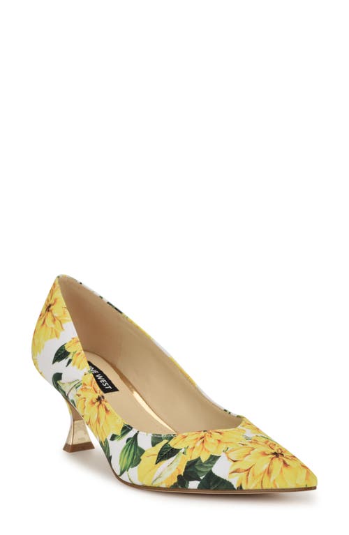 Nine West Ariella Pointed Toe Pump In Yellow 700