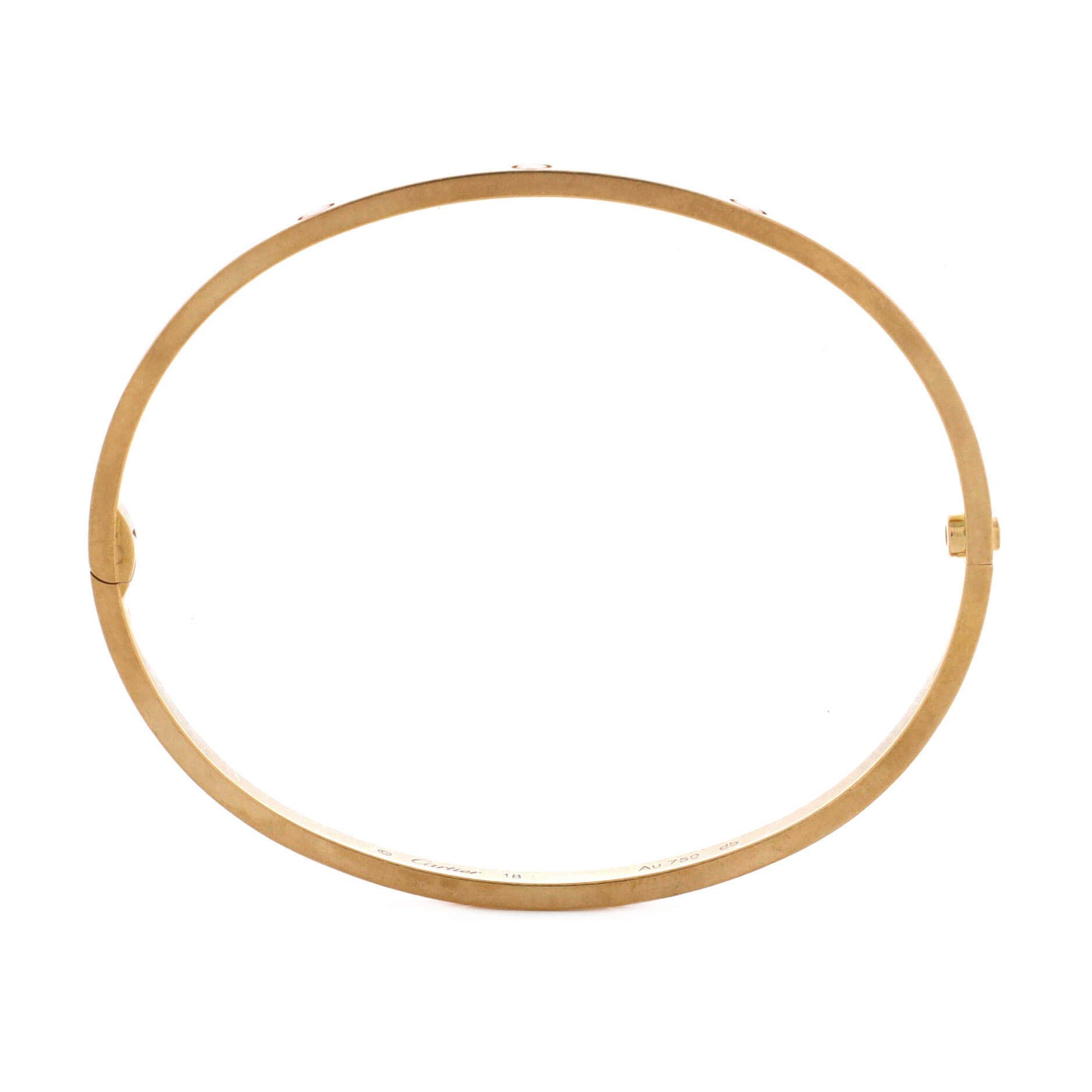 Love Bracelet 18K Yellow Gold Small, Alternate, color, Metallic Gold