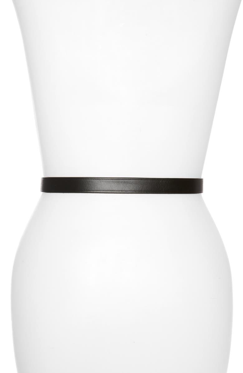 Madewell Skinny Perfect Leather Belt, Alternate, color,