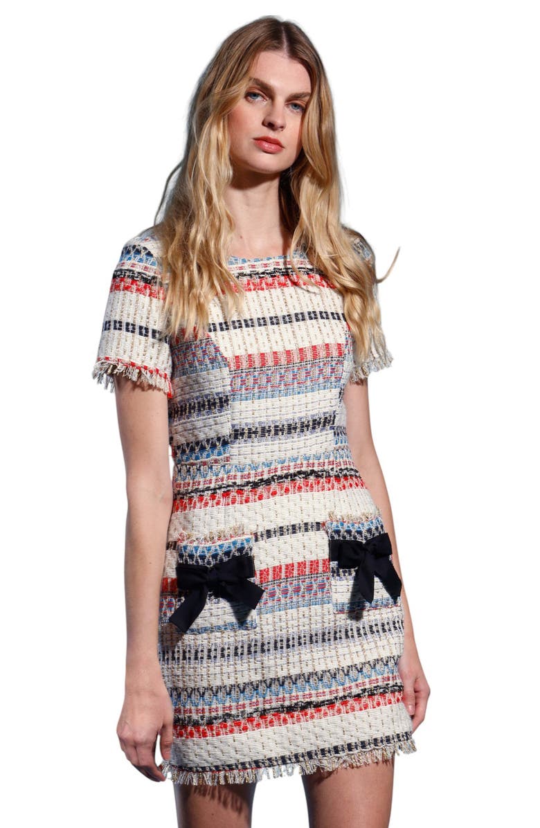 Walter Baker Jada Tweed Dress, Alternate, color, 