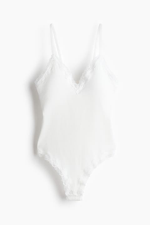 Seamless Lace-trimmed Body