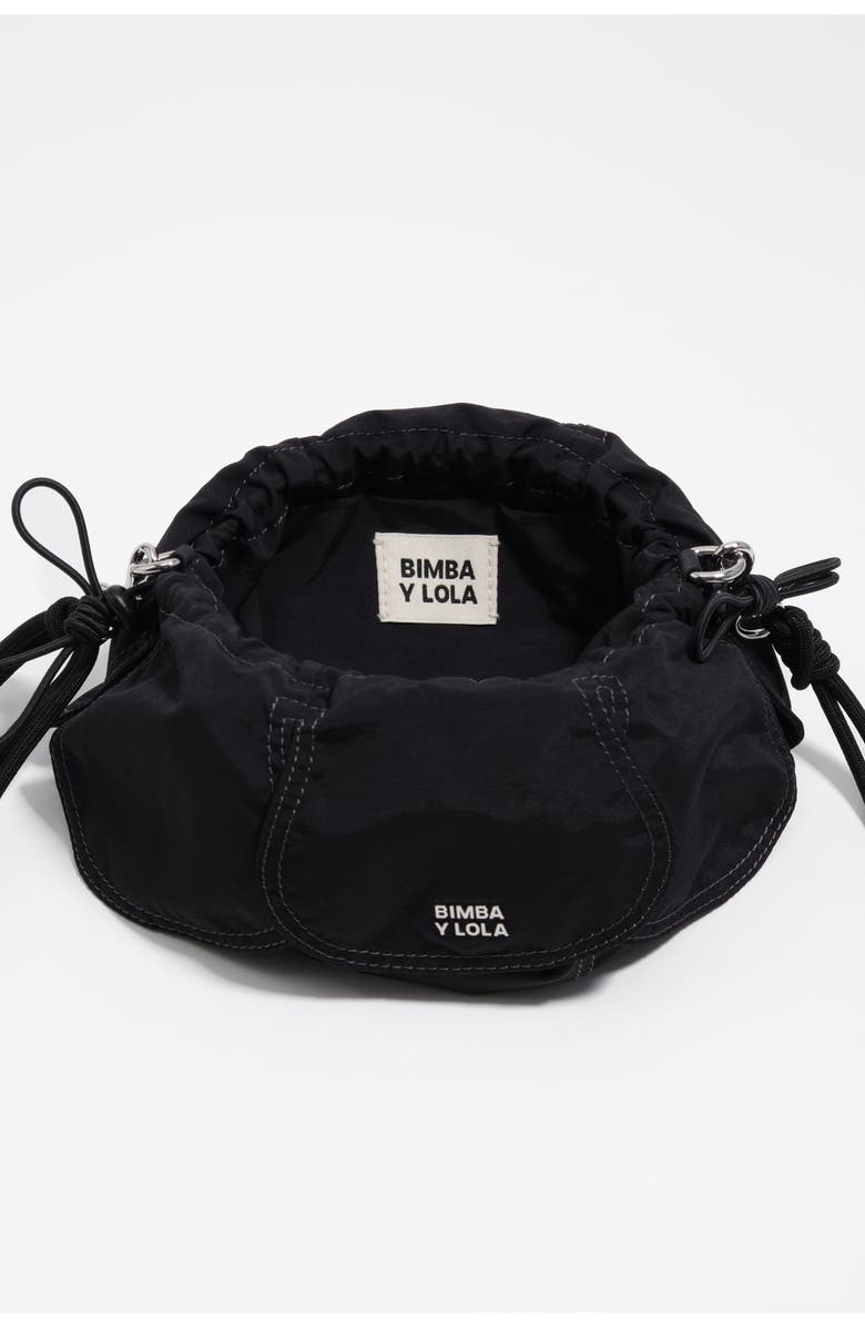 Bimba y Lola Woven Petalo Bag, Alternate, color, Black