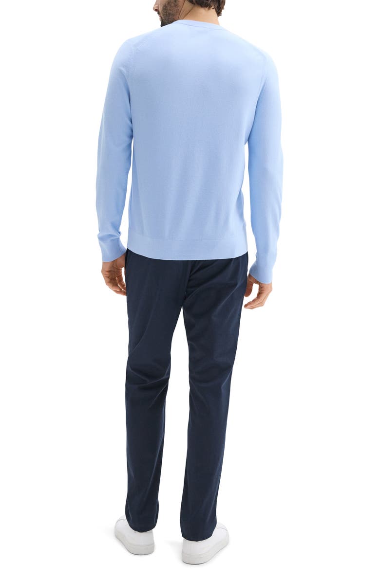 Theory Textured Crewneck Sweater, Alternate, color, Clear Sky