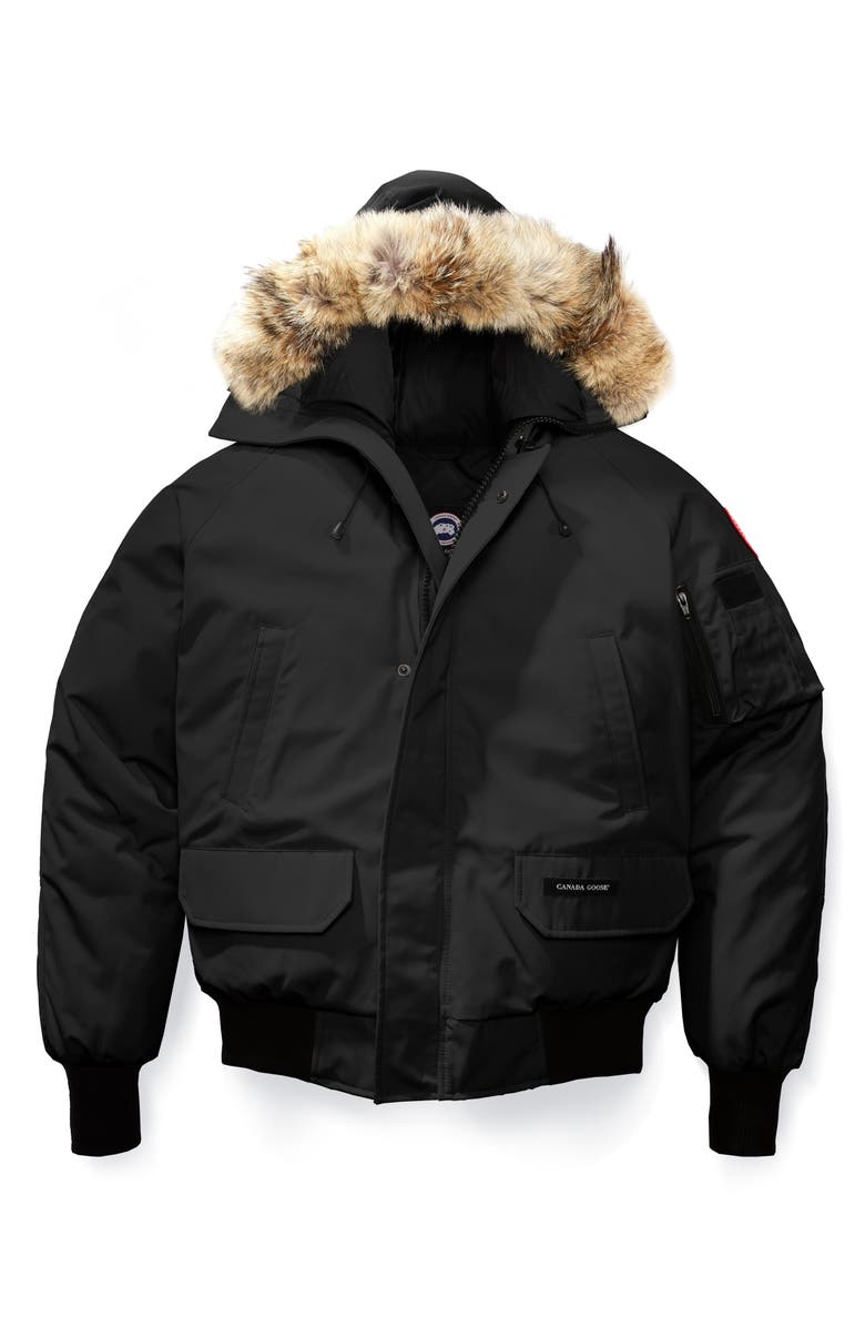 Canada Goose Chilliwack Down Bomber Jacket with Genuine Coyote Fur Trim, Alternate, color, 