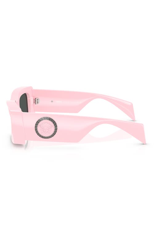 Versace 52mm Rectangular Sunglasses In Pink