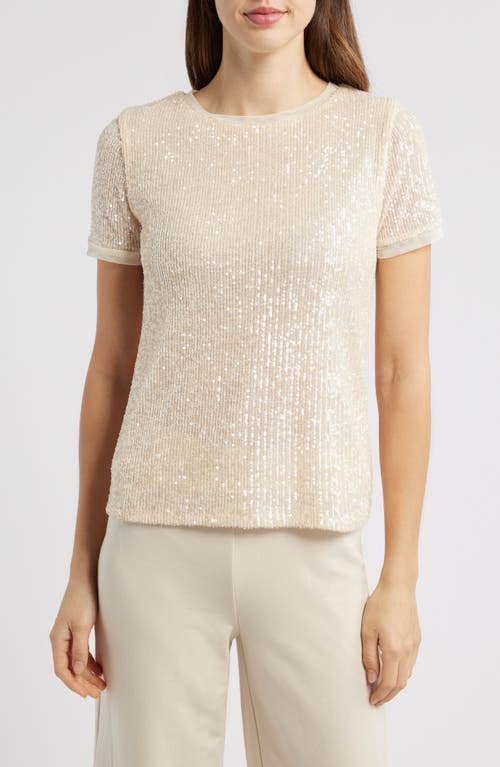 ANNE KLEIN ANNE KLEIN SEQUIN MESH TOP