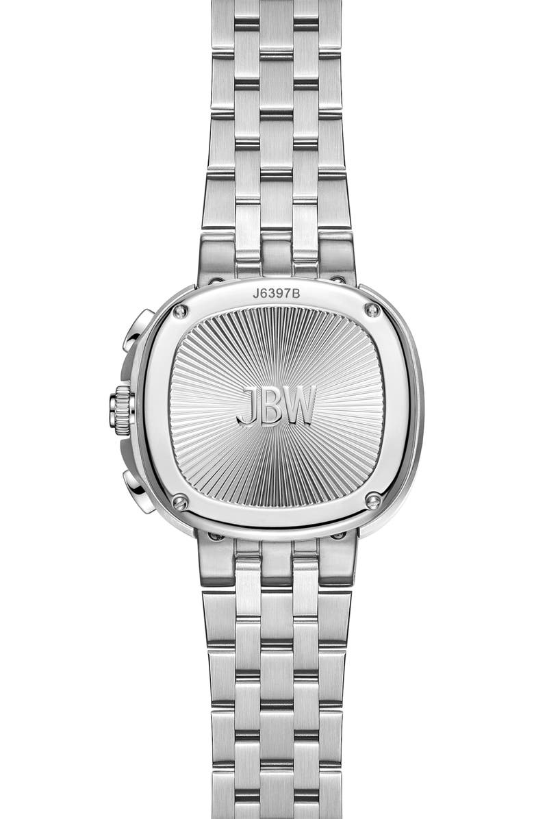 JBW Men's Coast Lab-Created Diamond Bracelet Watch, 38mm, Alternate, color, Stainless Steel