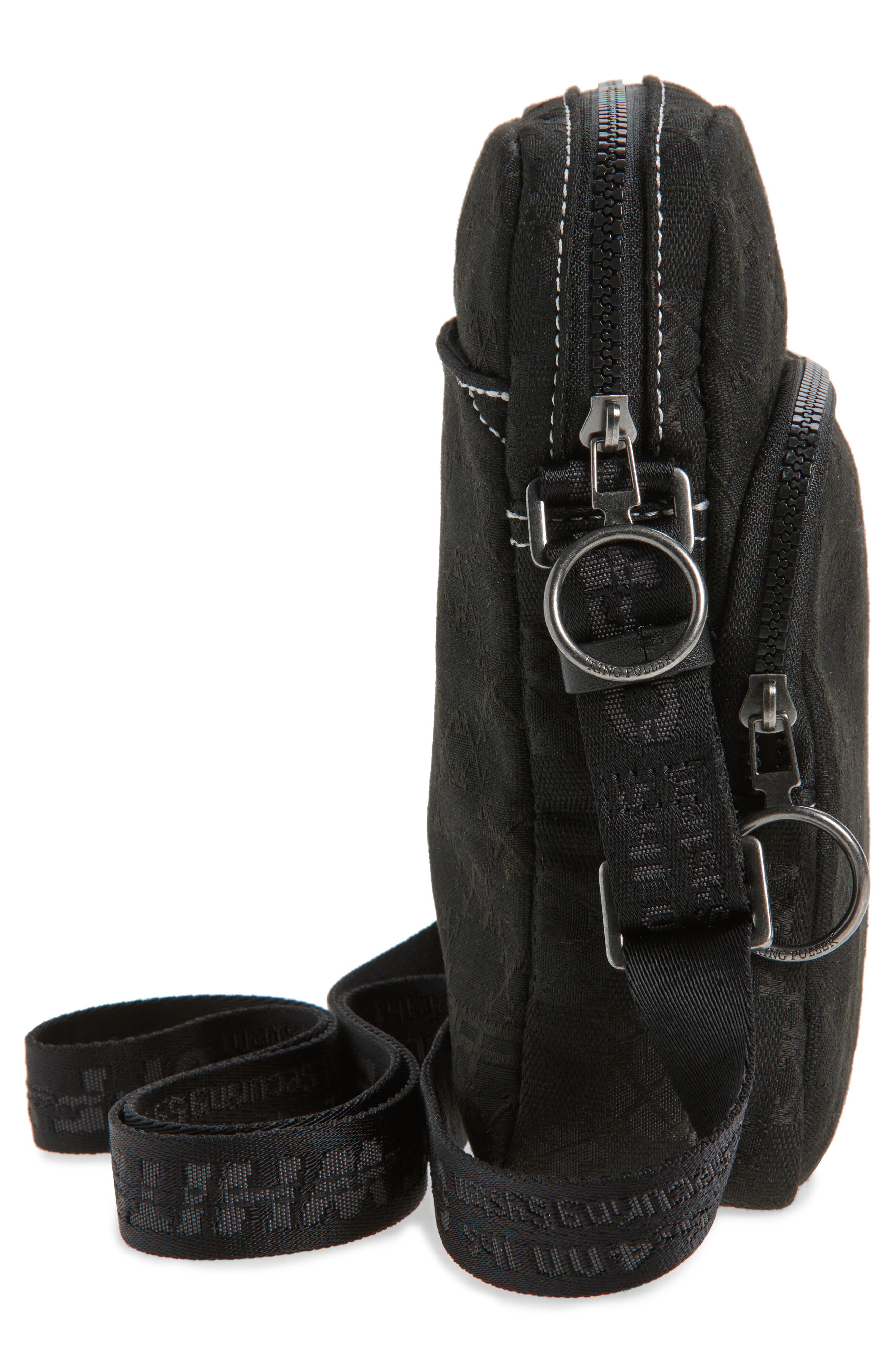 Off-White North/South Flight Multi Pocket Crossbody Bag, Alternate, color, Black