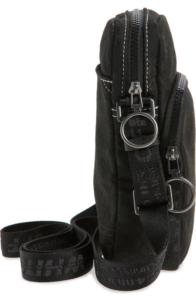 Off-White North/South Flight Multi Pocket Crossbody Bag, Alternate, color, Black