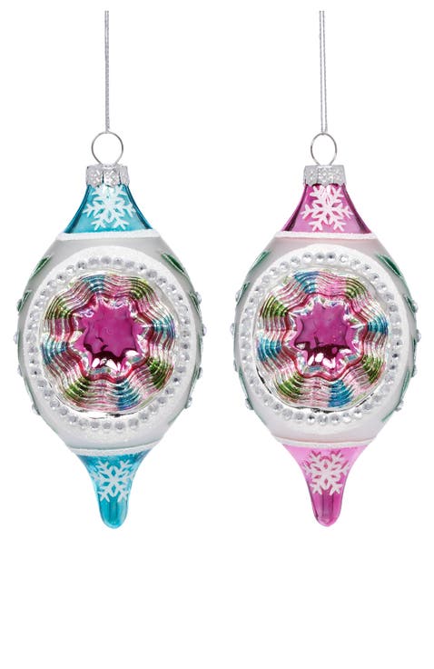 Vintage Reflector Ornament, Box of 6