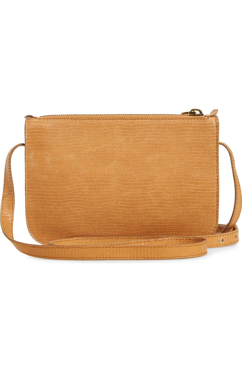 Madewell The Simple Lizard Embossed Leather Crossbody Bag, Alternate, color,
