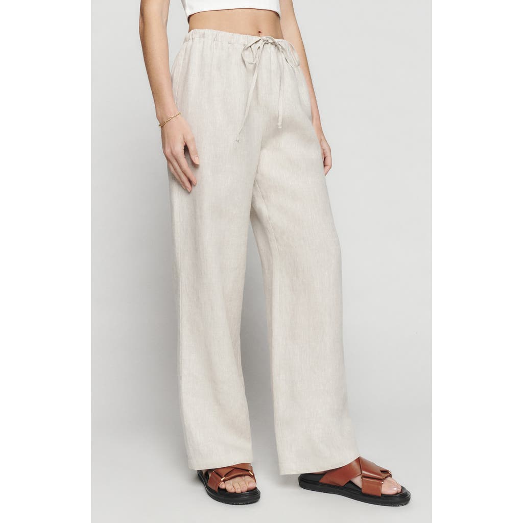 Reformation Olina Wide Leg Linen Pants