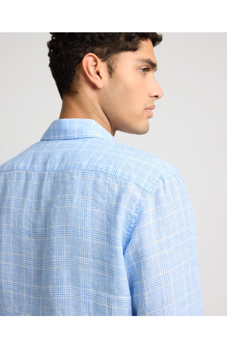 Onia Linen Long Sleeve Shirt, Alternate, color, Blue Multi