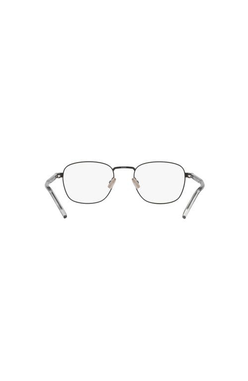 Saint Laurent 51mm Oval Optical Glasses In Black
