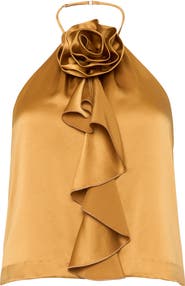 Cinq à Sept Hallie Rosette Silk Top