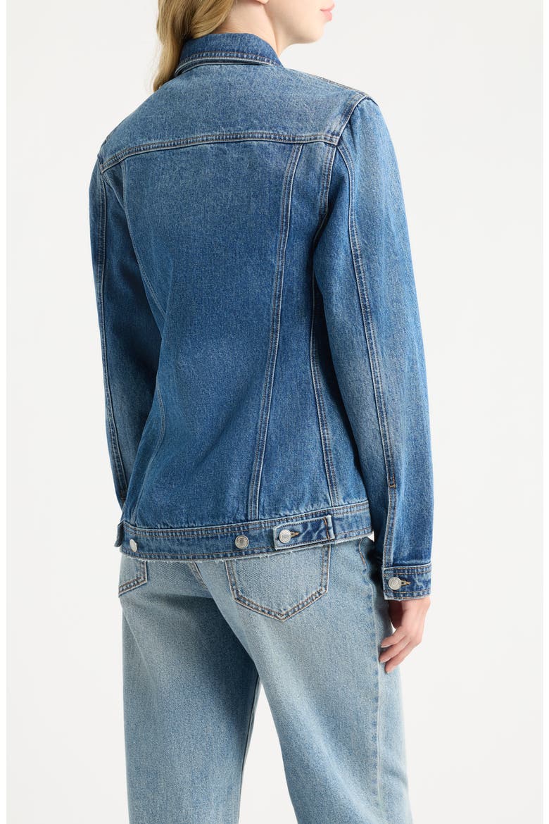 So Cal Fit & Flare Denim Jacket, Alternate, color, BOMBSHELL