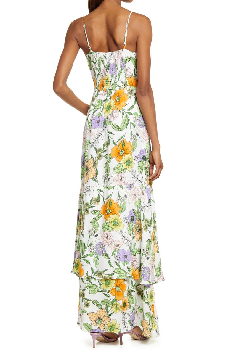 AFRM Nella Print Sleeveless Maxi Dress, Alternate, color, 