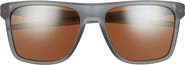 Oakley 57mm Polarized Rectangular Sunglasses