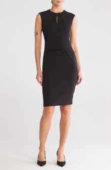 Calvin Klein Keyhole Sheath Dress