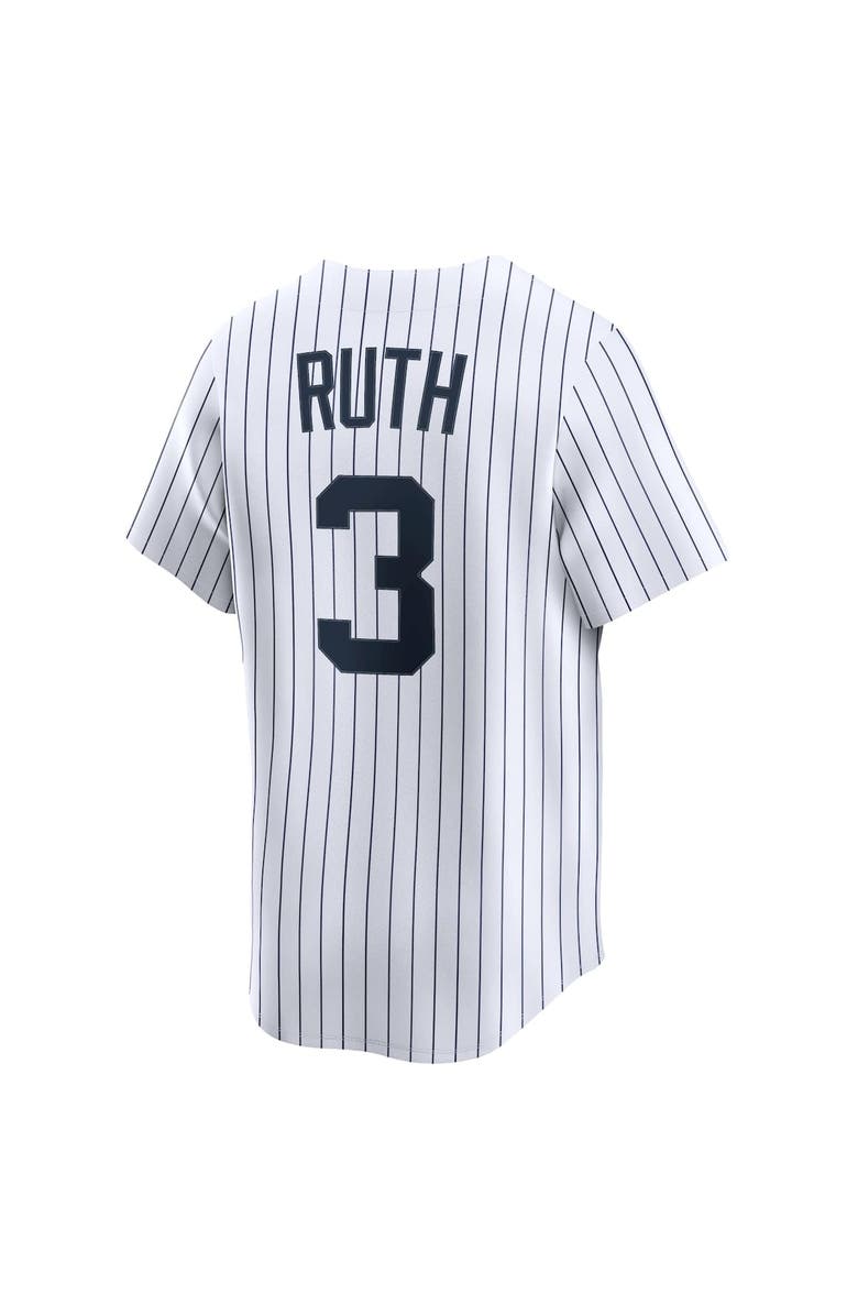 Nike Men's Nike Babe Ruth White New York Yankees Throwback Cooperstown Collection Limited Jersey, Alternate, color, 
