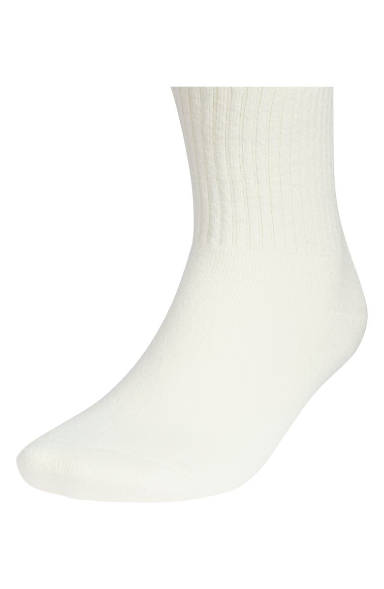 adidas Gender Inclusive Assorted 3-Pack Originals Comfort Crew Socks, Alternate, color, Cream White