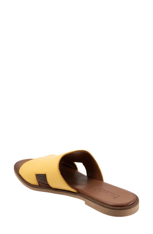 Bueno Hendrix Slide Sandal In Yellow