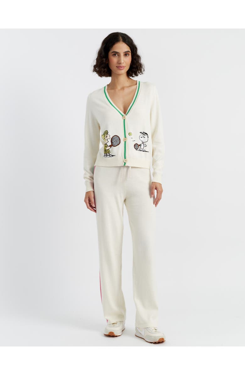 Chinti & Parker Cotton Peanuts Racquet Club Cardigan, Alternate, color,