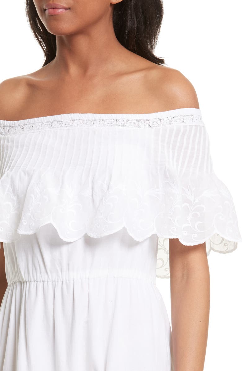 Alice + Olivia Pansy Off the Shoulder Maxi Dress, Alternate, color, 