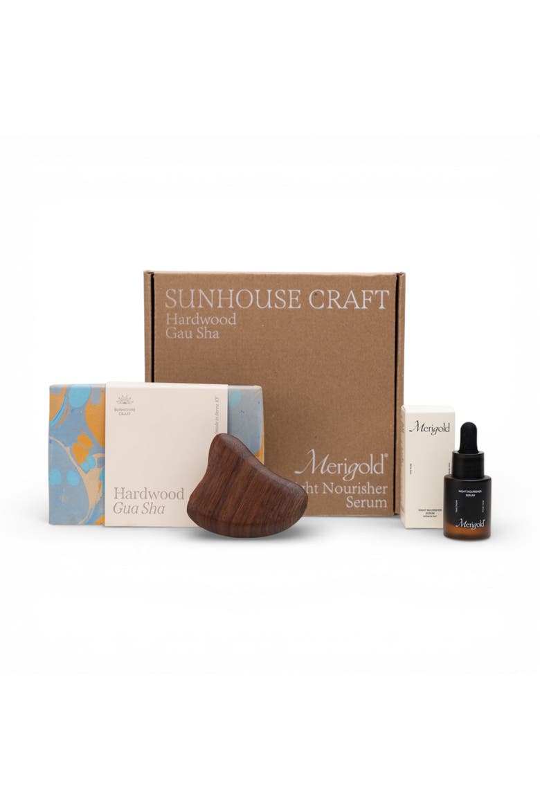Gua Sha and Night Nourisher Serum Bundle, Main, color, Pink