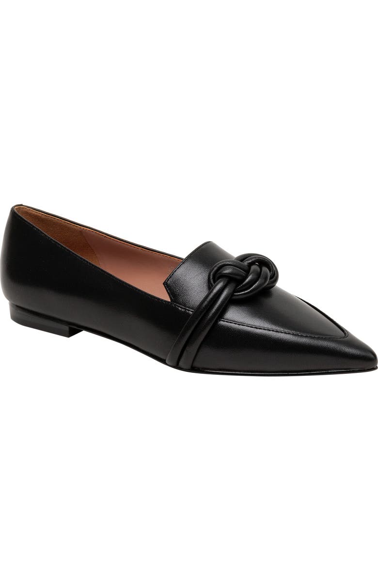 Linea Paolo Marais Pointed Toe Flat, Main, color, Black