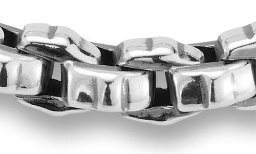 Yield Of Men Round Box Chain Bracelet In Silver