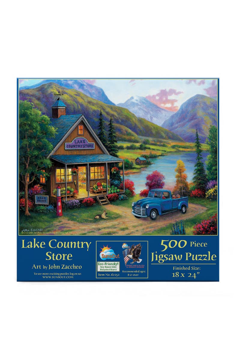 Sunsout Lake Country Store 500 piece Jigsaw Puzzle for Adults, Alternate, color, Multicolor