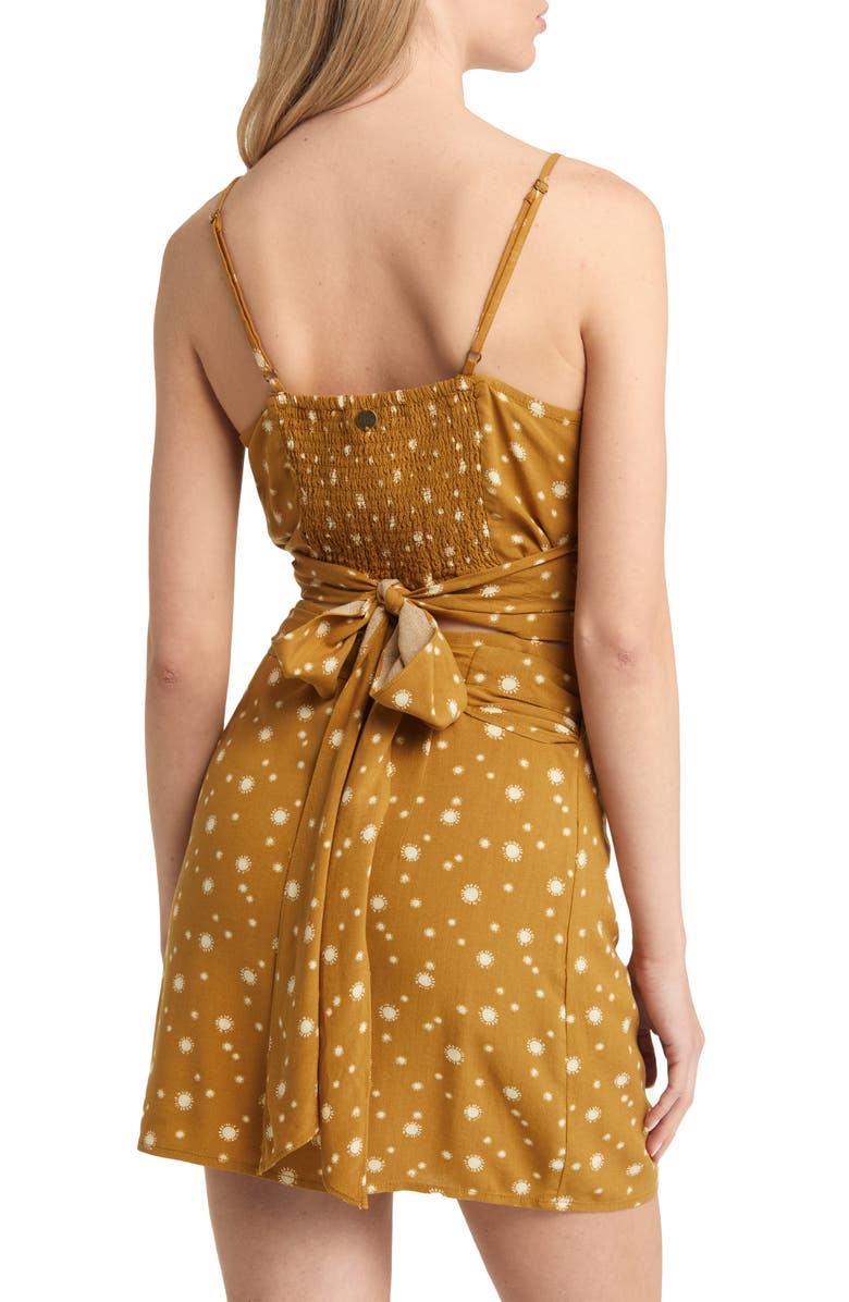 Rip Curl Sundial Wrap Tie Back Camisole, Alternate, color, Bronze