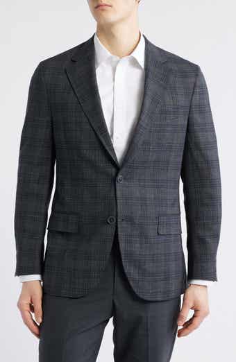 Peter Millar Hyperlight Soft Micro Houndstooth Wool & Silk Blend Sport Coat